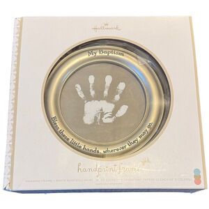 Hallmark Baptism Handprint Frame Bless These Little Hands Wherever They May Go
